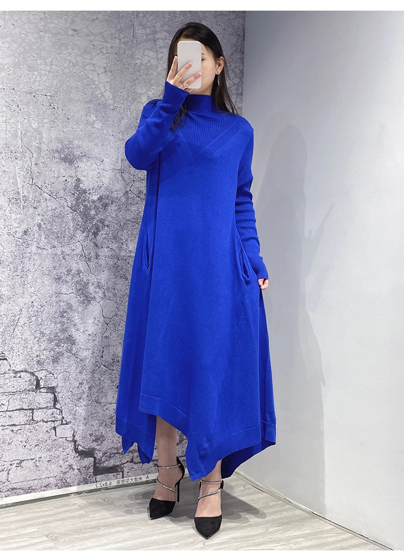 Alivia irregular Knitted Dress(2 Colors)