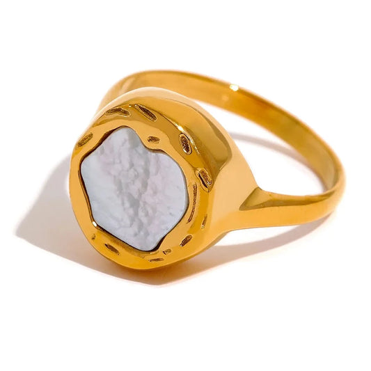 Georgia Sea Shell Golden Ring
