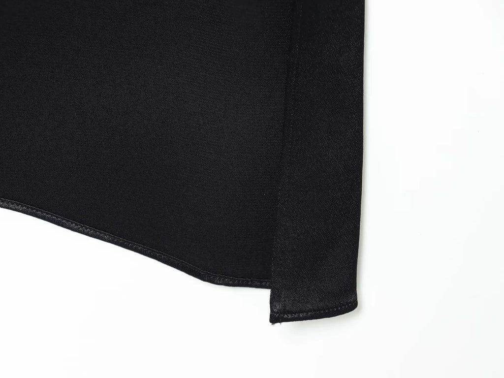 Imrana Asymmetric Satin Tunic Top