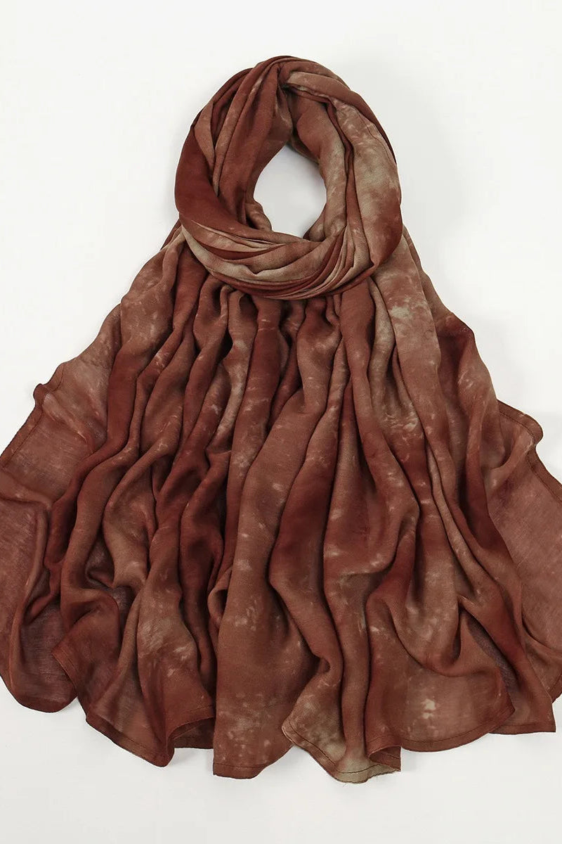 Alzubra Tie-Dye Patterned Scarves(12 Colors)