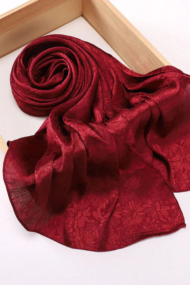 Layan Crepe satin Hijabs(12 Colors)