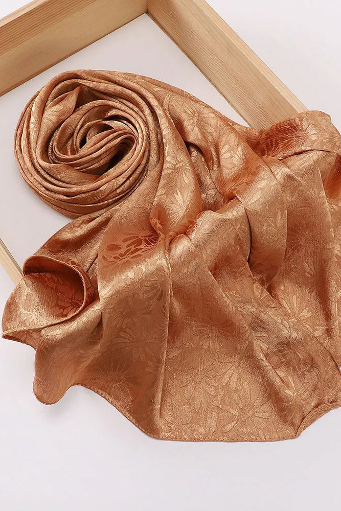 Layan Crepe satin Hijabs(12 Colors)