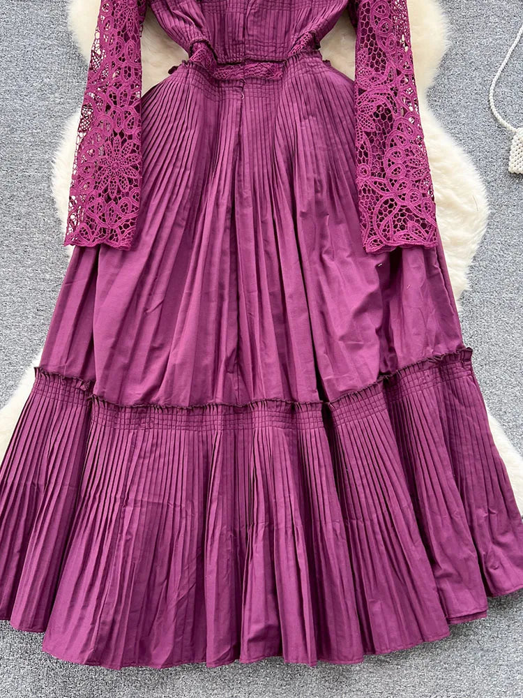 Sara Pleated Dress(6 Colors)
