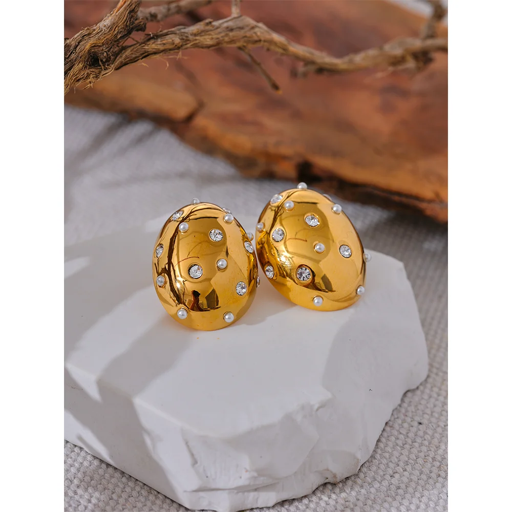 Alani Pearls Zircon Earrings