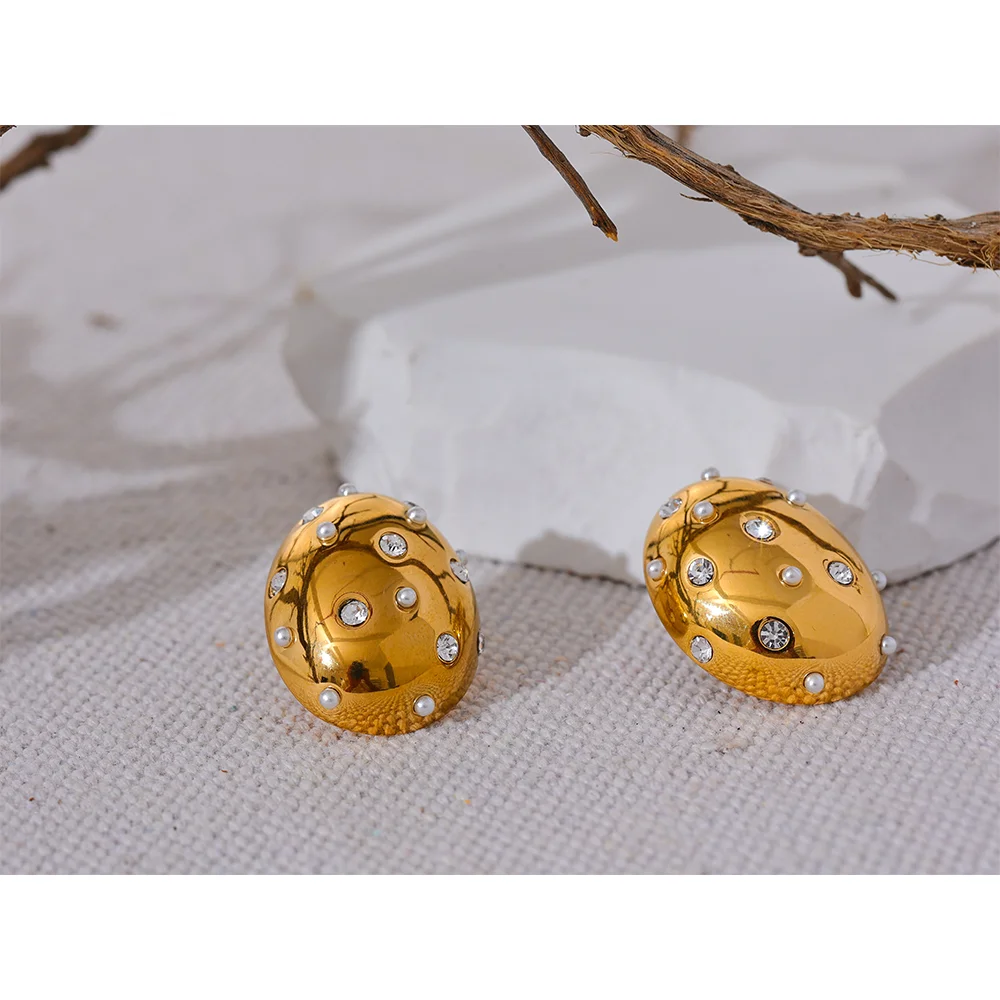 Alani Pearls Zircon Earrings