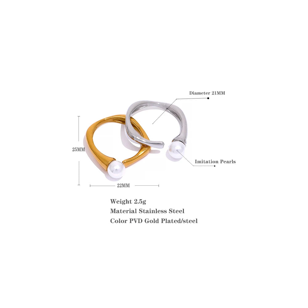 Athena Square Geometric Ring (2 Colors)