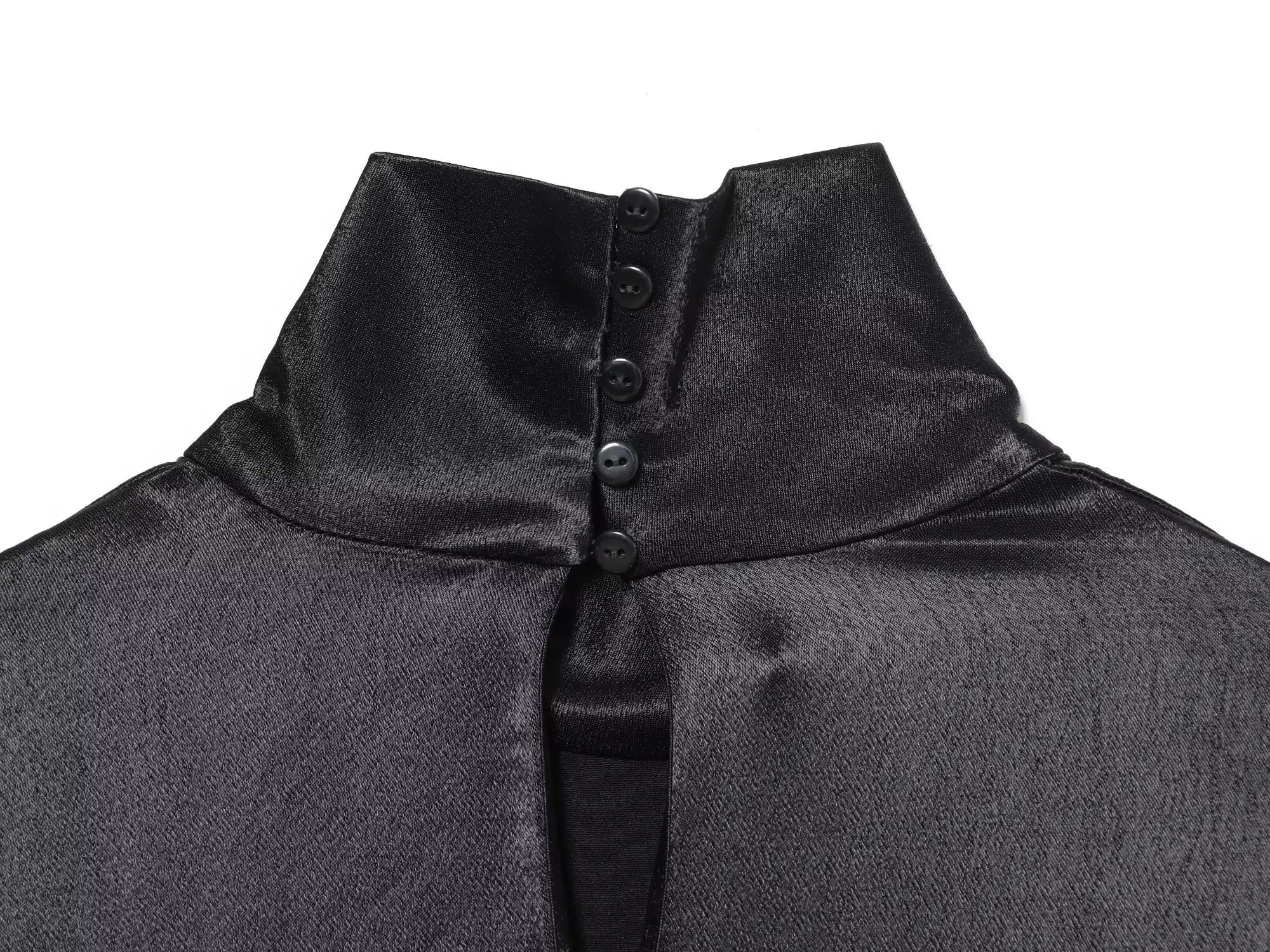 Imrana Asymmetric Satin Tunic Top
