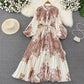 Floral pleated dress