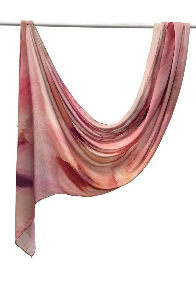 Wrinkle proof viscose blend printed hijabs