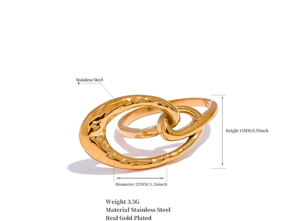 Alaia Irregular Geometric Ring(2 Colors)