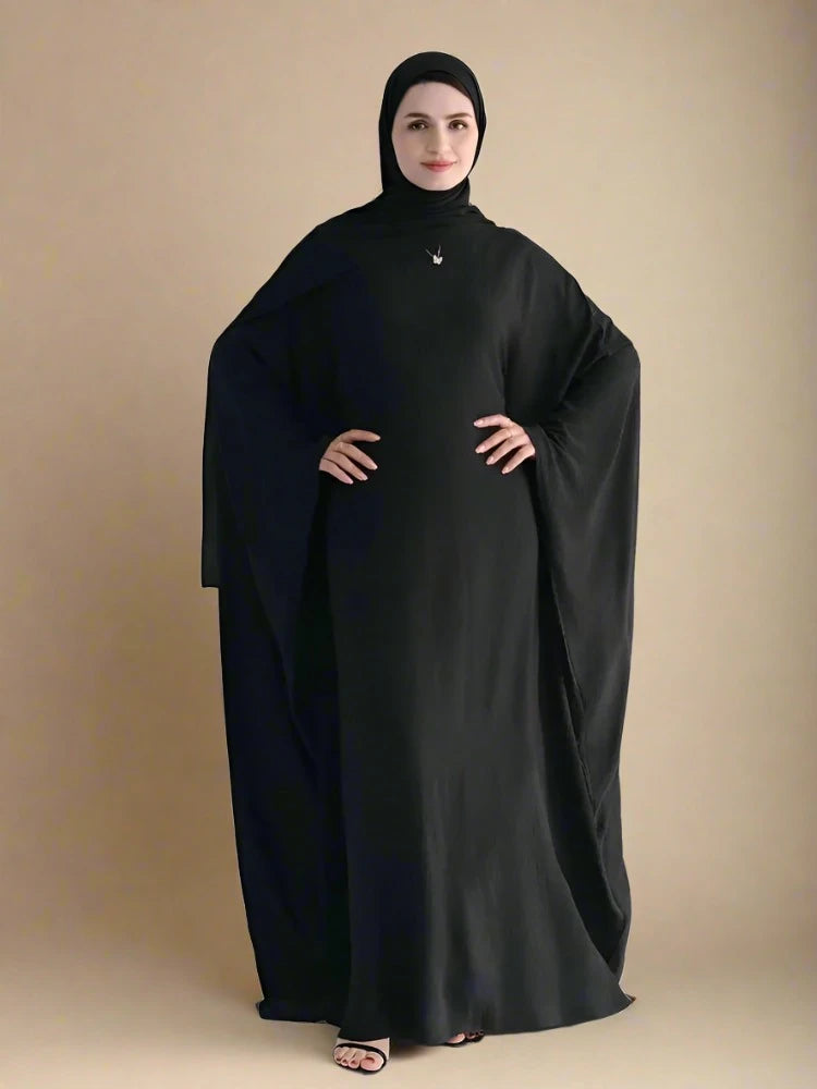 Kaheesha Inner tie abaya dress (8 Colors)