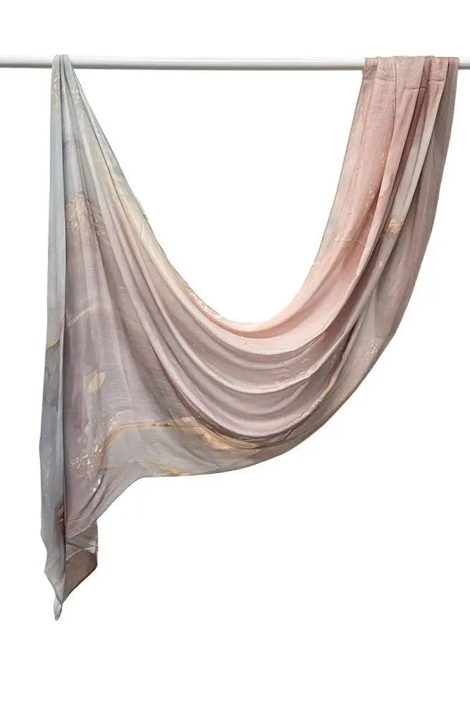Wrinkle proof viscose blend printed hijabs