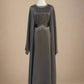 Isla Kaftan abaya set with stone chains (9 Colors)