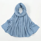 Warda wrinkle hijab(29 Colors)