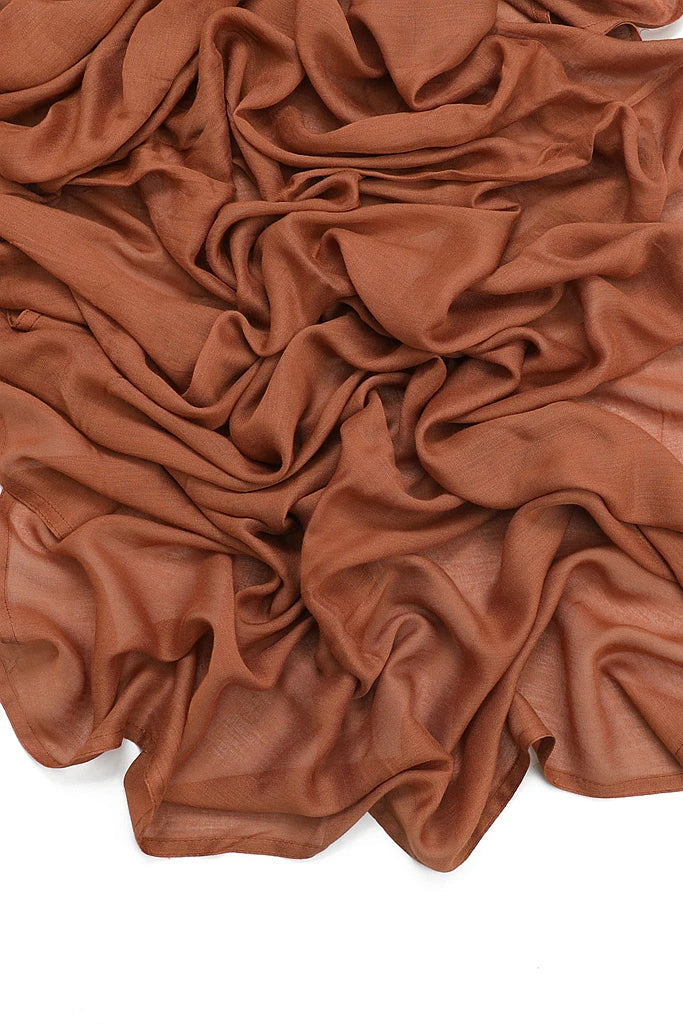 Azza Modal Hijabs Leather brown