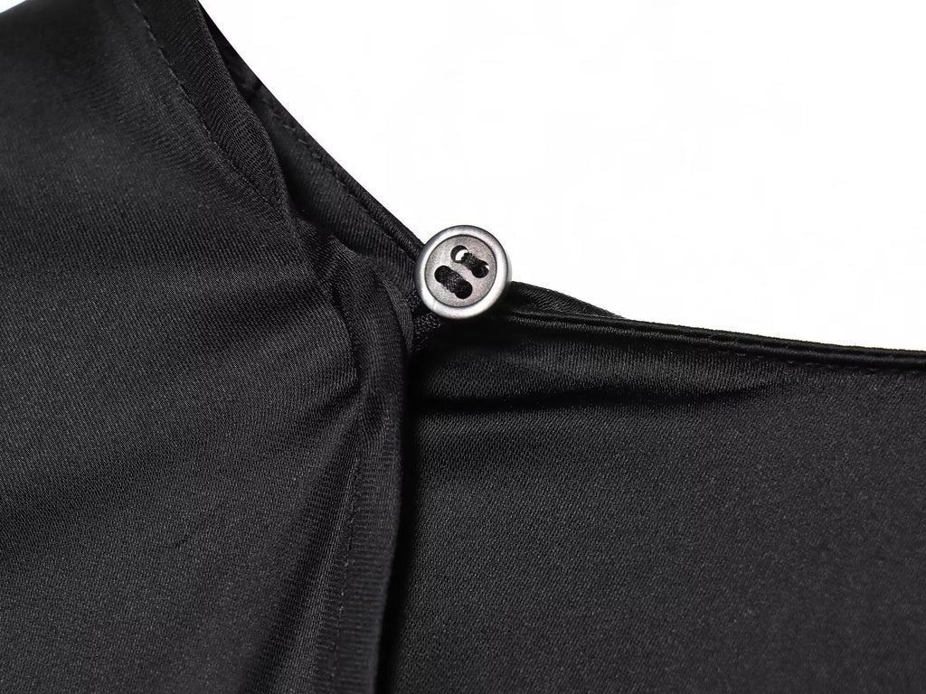 Bisharah Eclipse Drape Satin Top