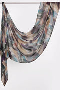 Water color Print Modal Hijab-Forest Abstract