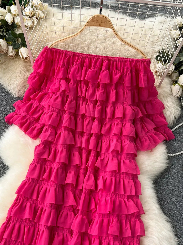 Isabelle Ruffled Dress(6 Colors)