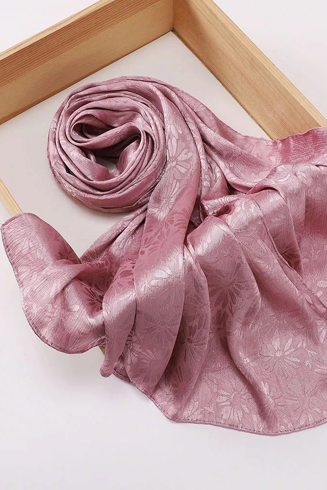 Layan Crepe satin Hijabs(12 Colors)