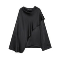 Bisharah Eclipse Drape Satin Top