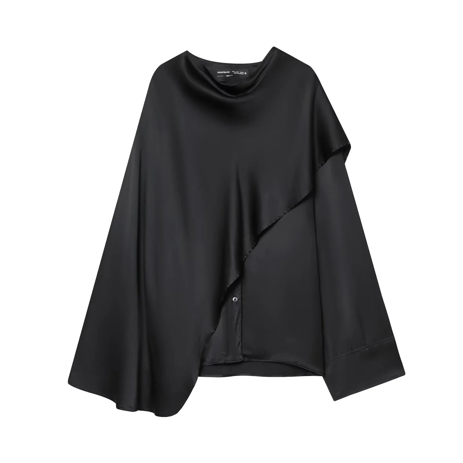 Bisharah Eclipse Drape Satin Top