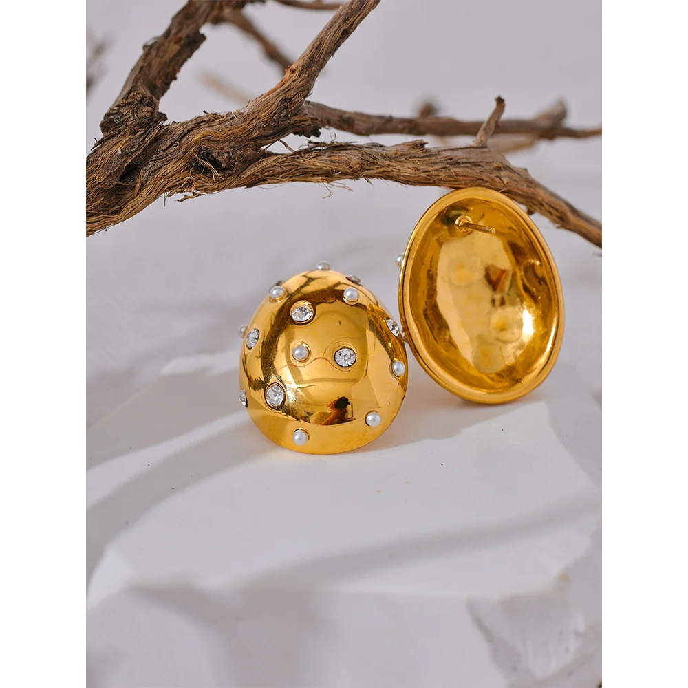 Alani Pearls Zircon Earrings