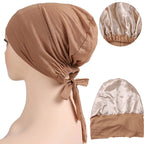 Satin lined Hijab Undercap (15 Colors)