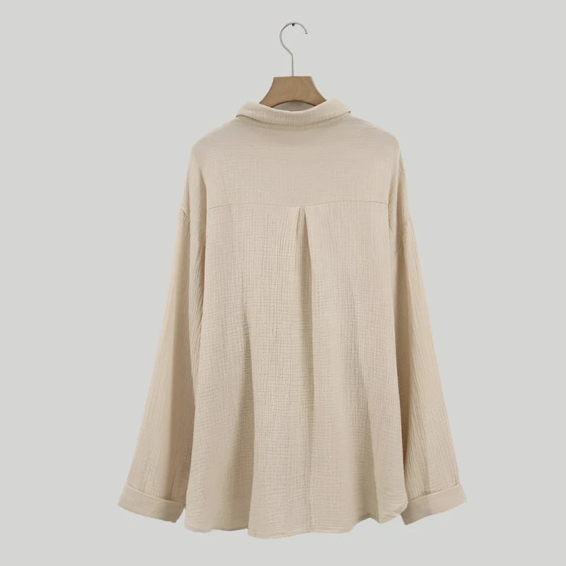 Caylie muslin cotton modest casual shirt