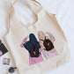 Hijabi Girl Print Tote Bag