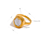 Georgia Sea Shell Golden Ring