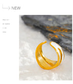 Kendall White Enamel open Ring