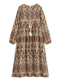 Kawthar Tassel-Tie Dress