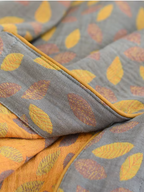 Ayla Leaf Print Cotton Pajama Set (2 Colors)