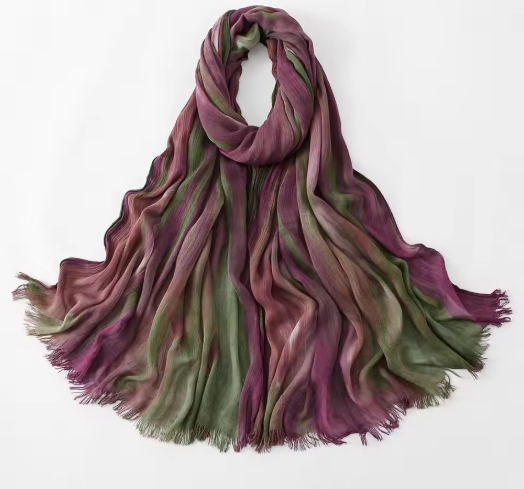 Lubana Blurred Stripe Crinkle Modal Hijabs