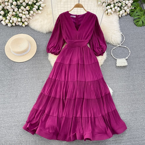 Jimena Ruffled  Dress (7 Colors)