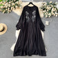 Qadira Embroidered Loose Tunic Dress