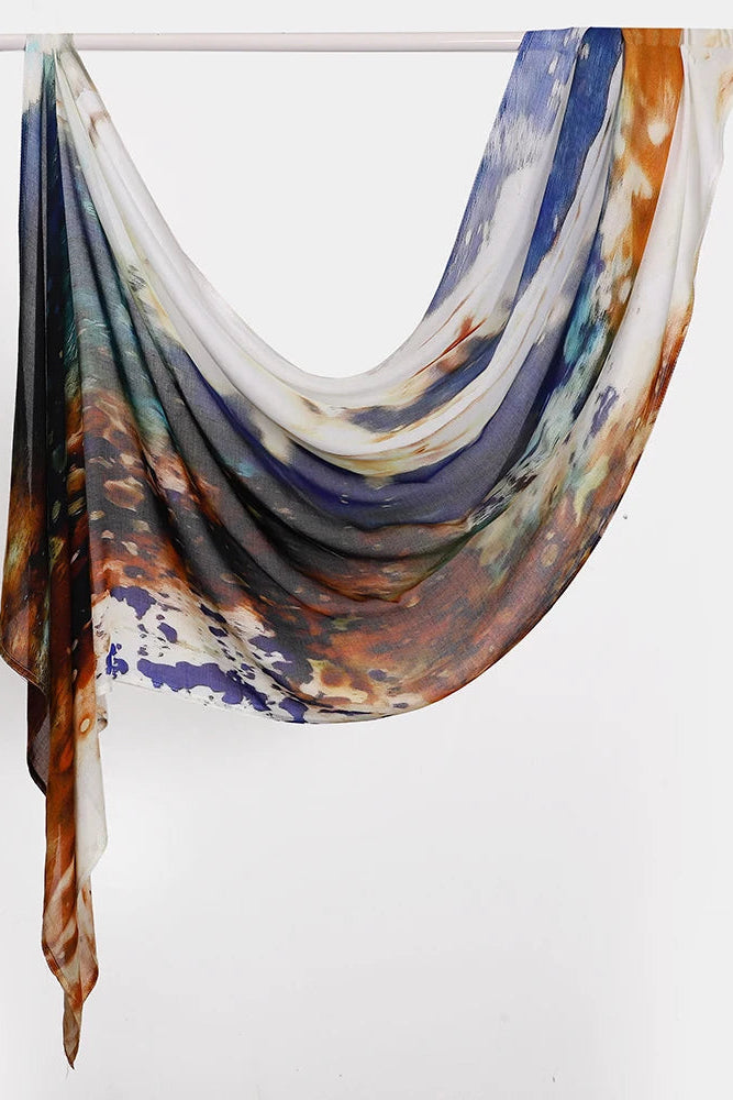 Watercolor Print Modal hijabs(15 Colors)