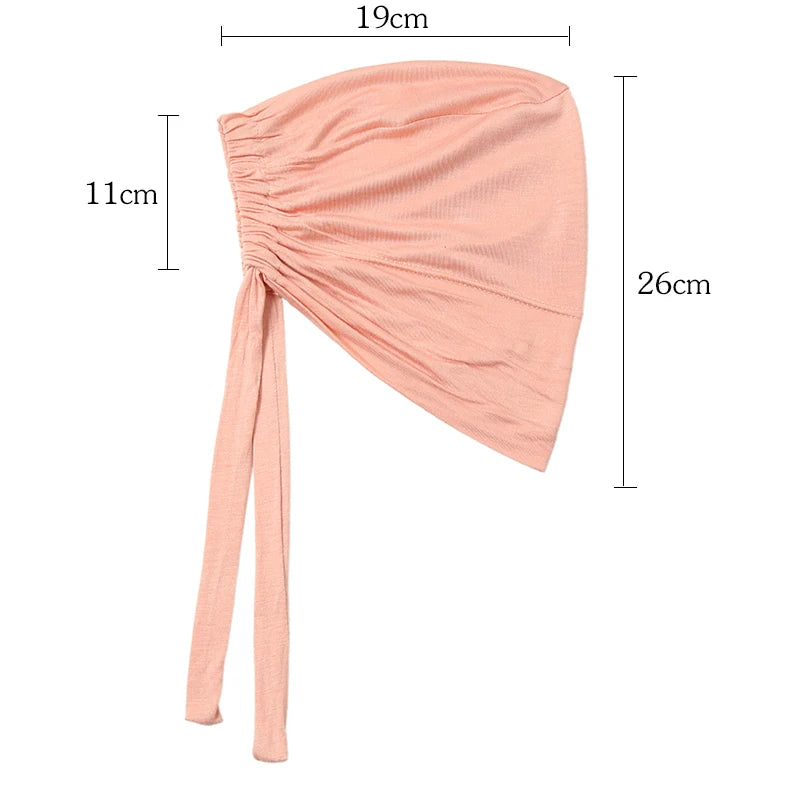 Satin lined Hijab Undercap (15 Colors)