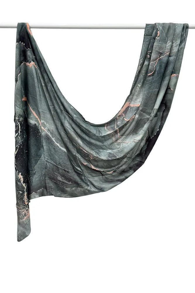 Wrinkle proof viscose blend printed hijabs