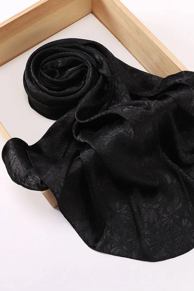 Layan Crepe satin Hijabs(12 Colors)