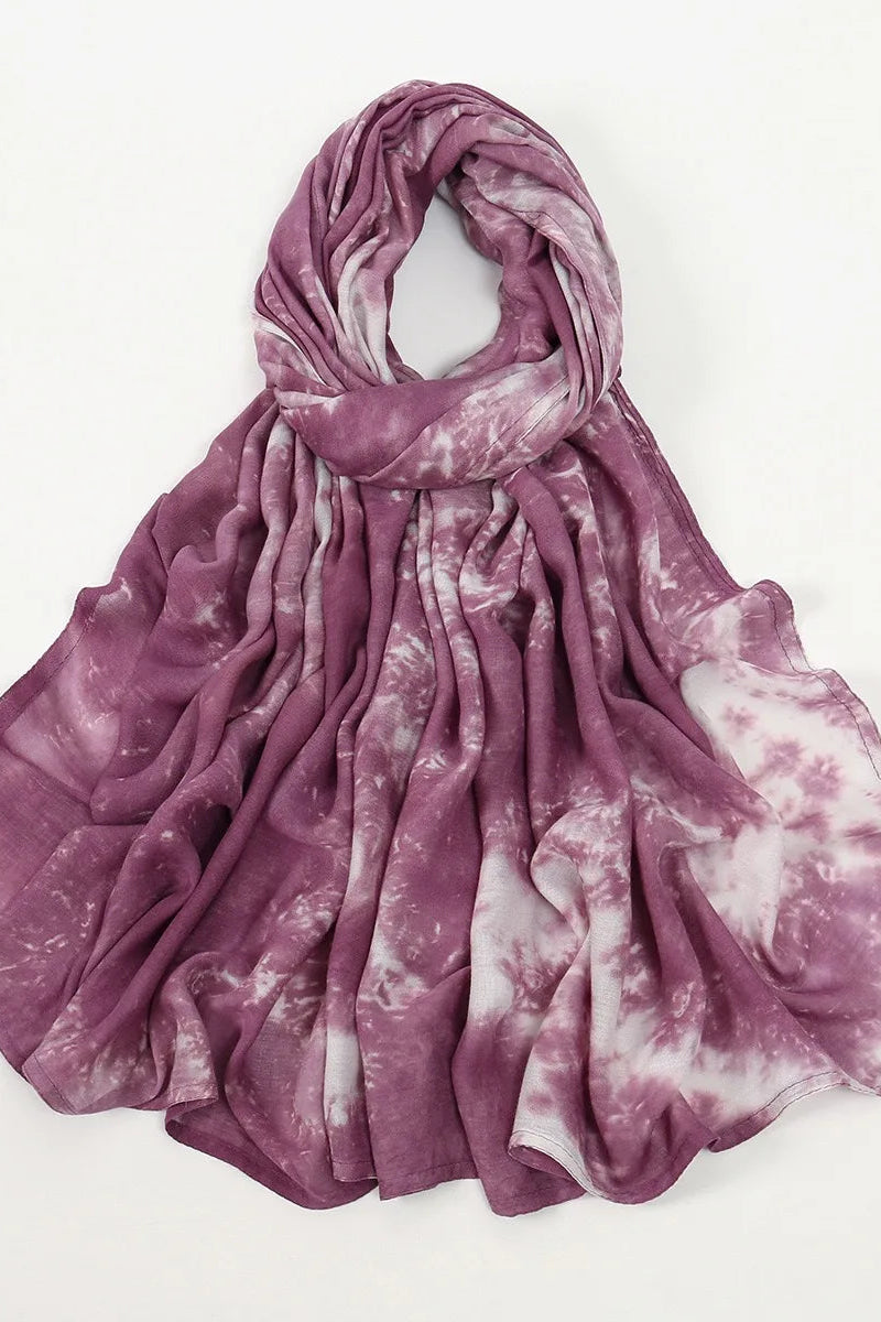 Alzubra Tie-Dye Patterned Scarves(12 Colors)