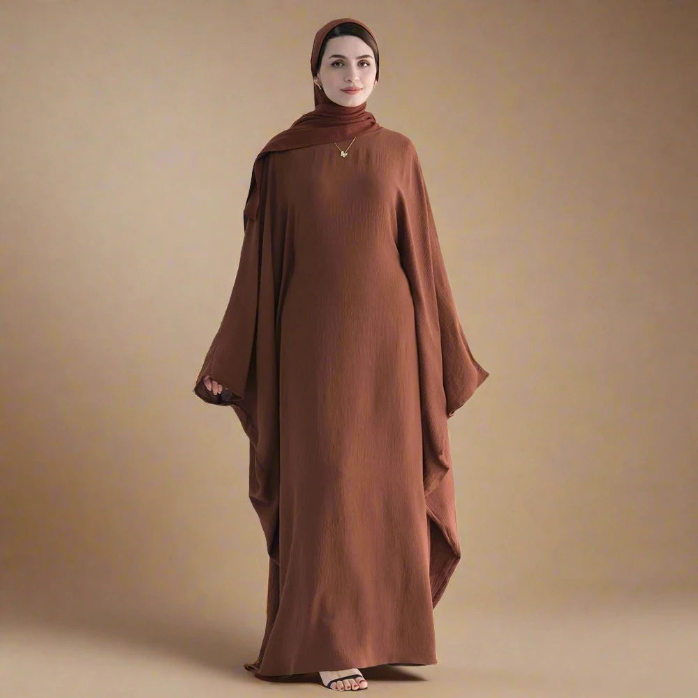 Kaheesha Inner tie abaya dress (8 Colors)