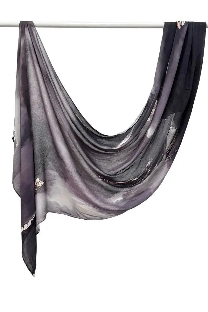 Wrinkle proof viscose blend printed hijabs
