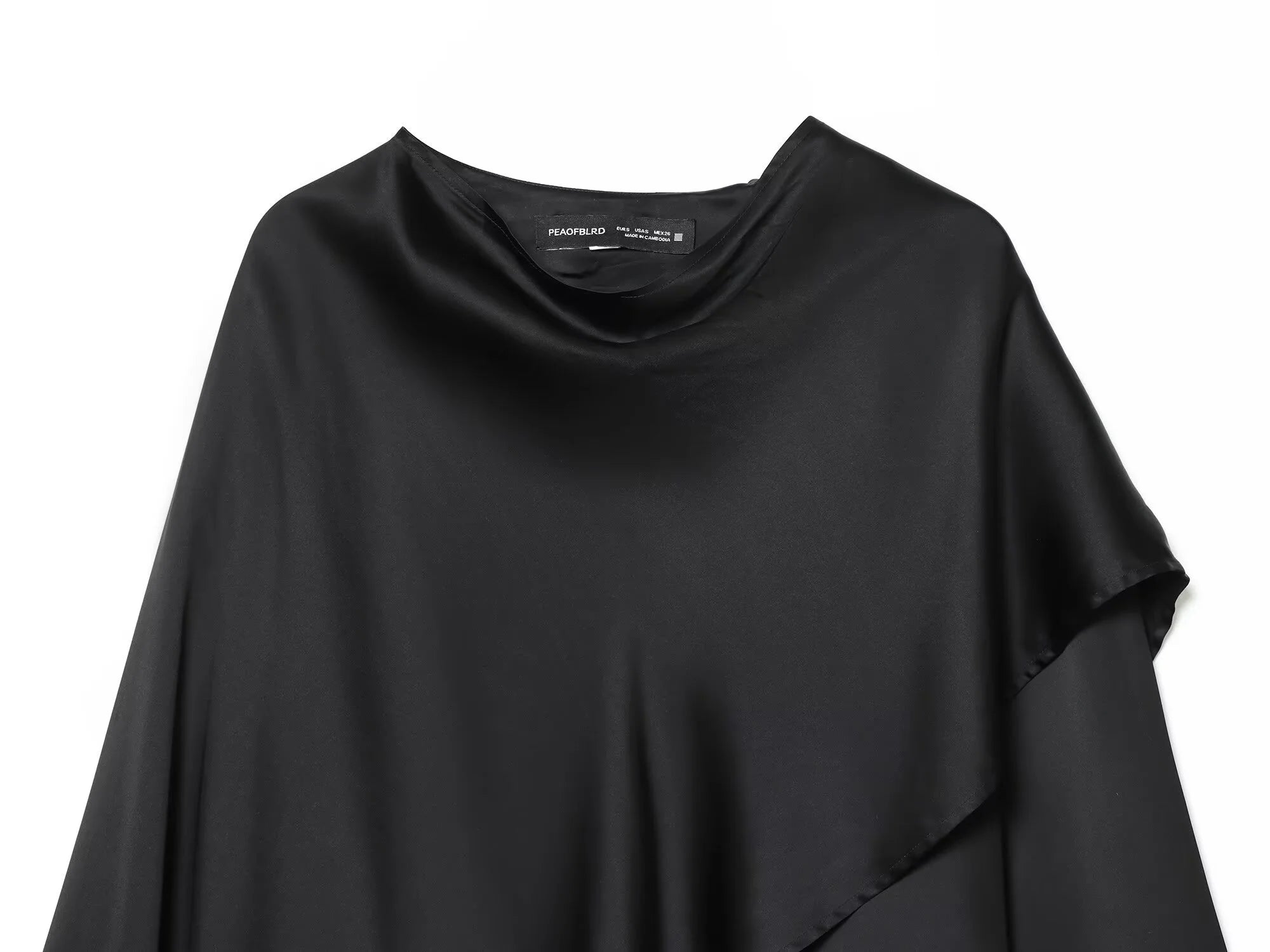 Bisharah Eclipse Drape Satin Top