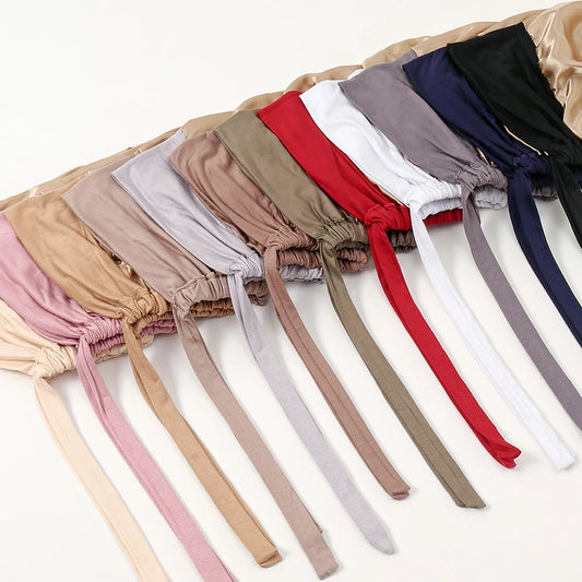 Satin lined Hijab Undercap (15 Colors)