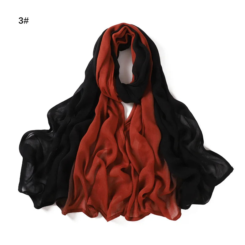 Ombre modal hijabs