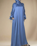 Aala Ruched Sleeve Abaya