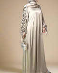 Aala Ruched Sleeve Abaya