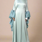 Qaylah kaftan dress with ruffled sleeves