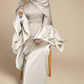 Qaylah kaftan dress with ruffled sleeves